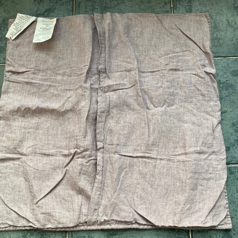 Pottery Barn Belgium Flax Linen Floral Sham